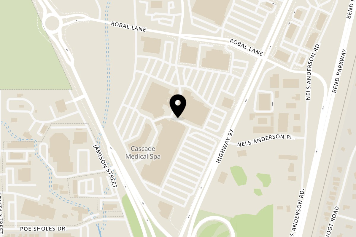 Map showing the location of Little Pizza Paradise on 63455 N Hwy 97 ste117 Bld Q in Bend